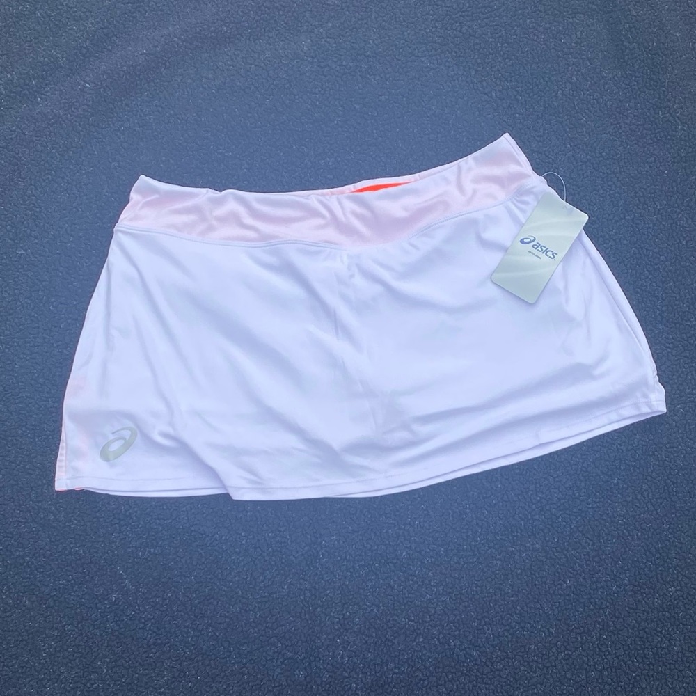White ASICS Tennis Skort
